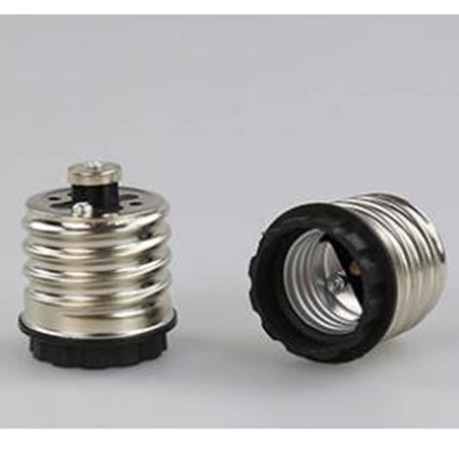 YSJJZRL E14/E27/B22/GU10/G24/E40 Socket Extender Lamp Bulb Socket Extension Lamp Holder Adapter (10 Pcs,E40 to E27)
