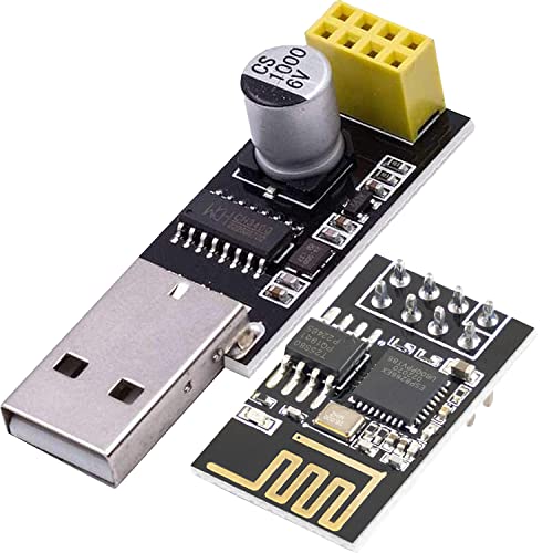 AZDelivery ESP8266 ESP-01S med USB-Adapter Wlan WiFi-Modul kompatibel med Arduino inklusive en E-Book!