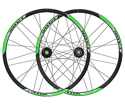 Fahrrad Felge 26 Zoll MTB Fahrradfelge Schnellspanner Doppelwandige Aluminiumlegierung Felge Scheibenbremse Schnellspanner 24 Löchern Für 7 8 9 Speed (Color : Black2, Size : 26inch) Cover