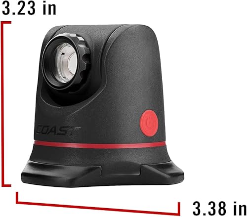 Miniatura 6 de Coast - 30364 COAST PM450 Luz de trabajo LED de enfoque magnético alcalino de doble potencia de 510 lúmenes