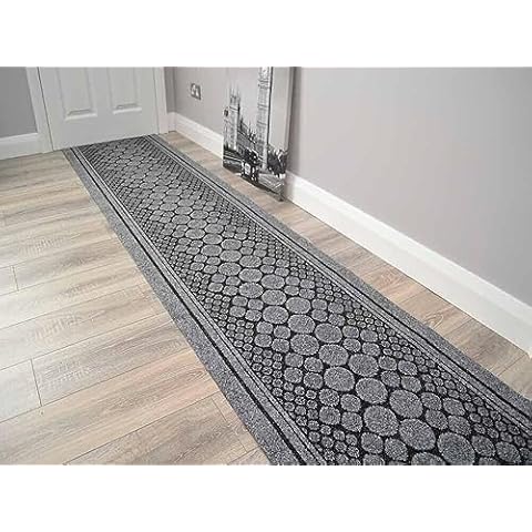 Circular Design Rubber Backed Hall Runners Cover
