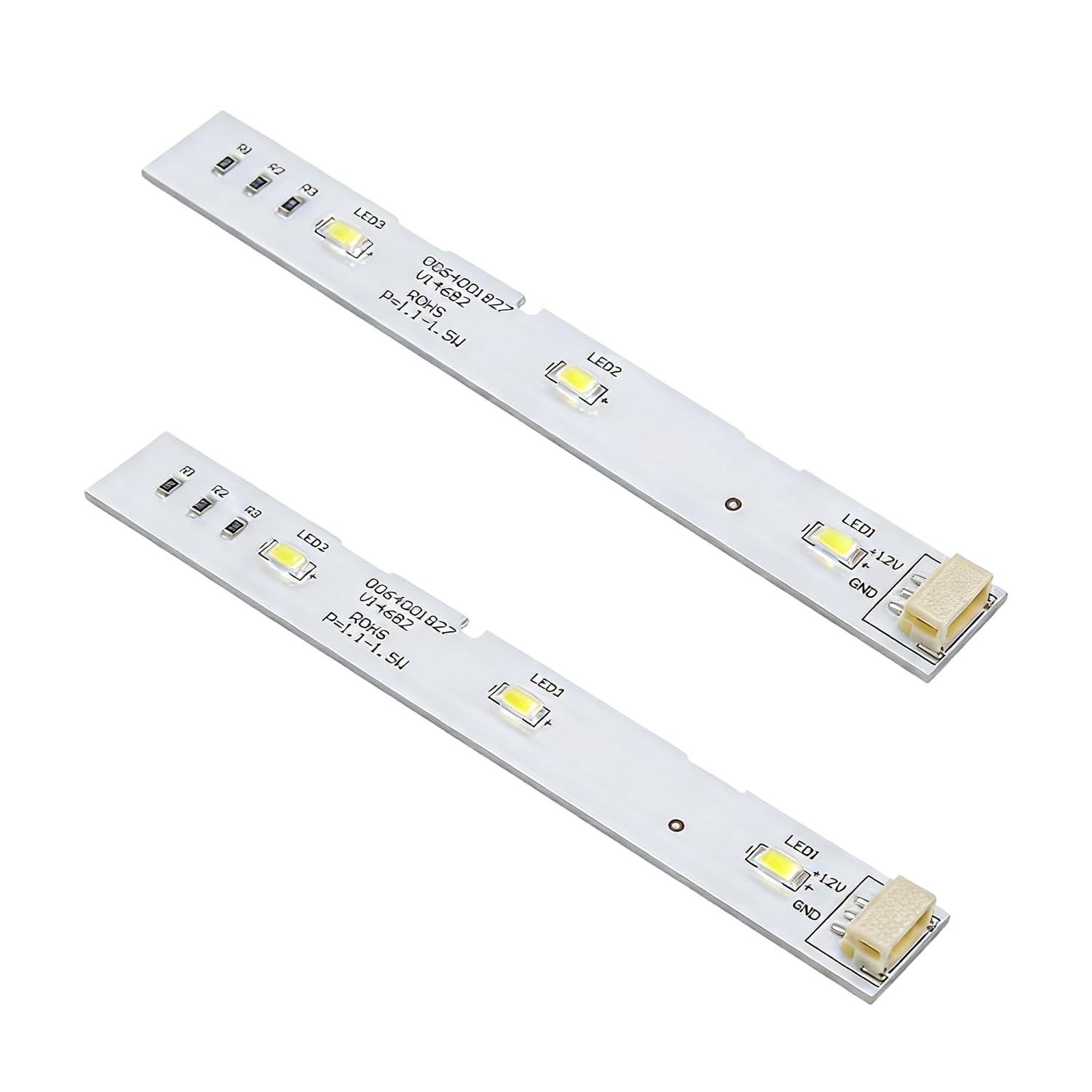 Tira de Luz LED Frigorifico, para refrigerador Haier BCD-575WDBI, pieza de repuesto 0064001827, Iluminación para Frigoríficos,2 piezas
