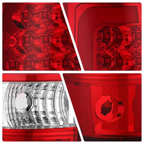 Image of DNA MOTORING TL-CSIL03-LED-3D-CH-RD LED 3D Tail Light Assembly Driver & Passenger Side [Compatible with 03-06 Silverado / 07 Sierra]