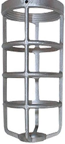 RAB Lighting GD200DG Serie 200 Protector de abrazadera de fondo redondo a prueba de vapor, aluminio fundido a presión, natural