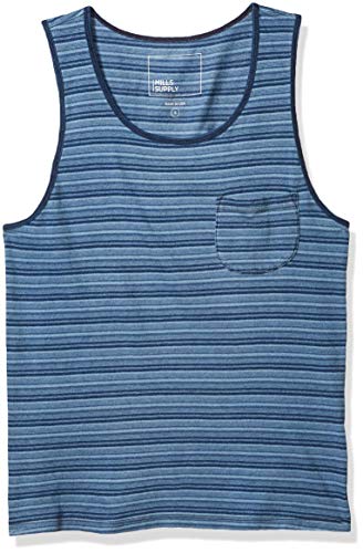 Splendid Mills Men's Ventura Pocket Tank Shirt, Indigo, Medium