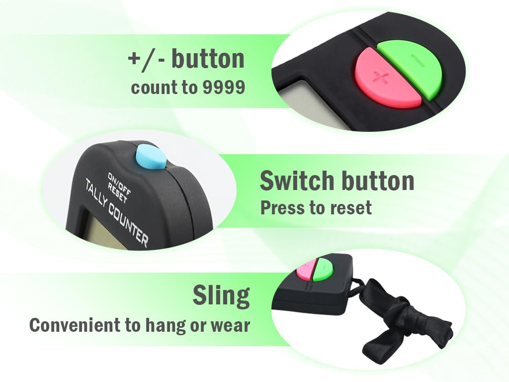 Contatore Digitale Manuale Elettronico Clicker 2 Pz per Golf Corsa Nuoto Competizioni