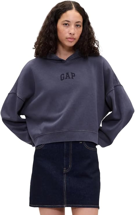 GAP Women's Logo Hoodie Hooded Pull-on Sweatshirt