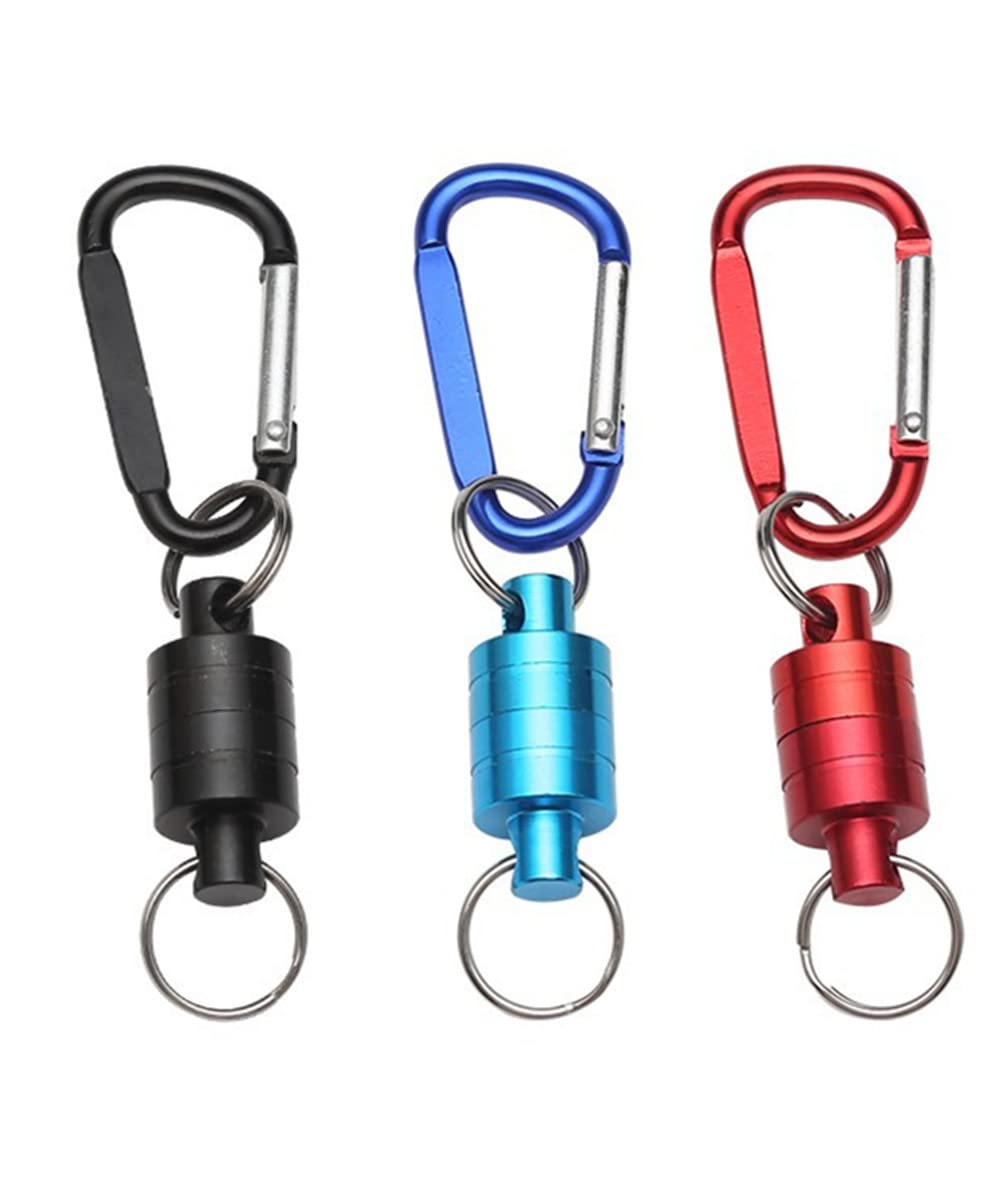 Inf-way3pcs Super Strong Magnet Split Rings Keychain Hook Hangers Magnetic Net Release Holder/Refrigerator Magnets
