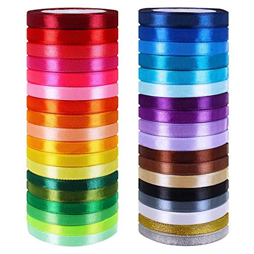 29+ Creative Dollar Tree Grinch Ideas to Spread Holiday Cheer 3 36 Colors 900 Yards Satin Metallic Glitter Ribbons Rolls for Craft, Embellish Decorative Ribbons 2/5" Wide for Floral Bouquet Gift Wrapping Bows Wedding Shower Decoration