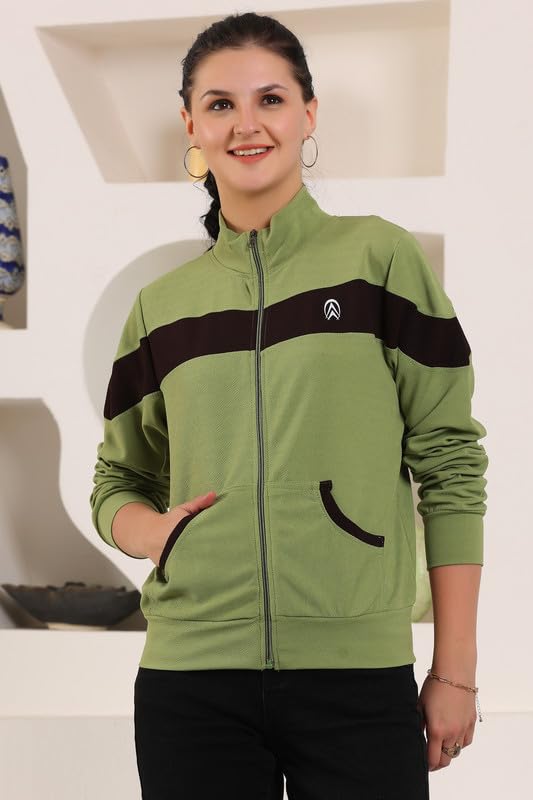 Image of Jhoomantroo Women's Atheletic Gym Running Sports TrackJacket | Regular Casual Fit | TrackJacket for Girls & Women