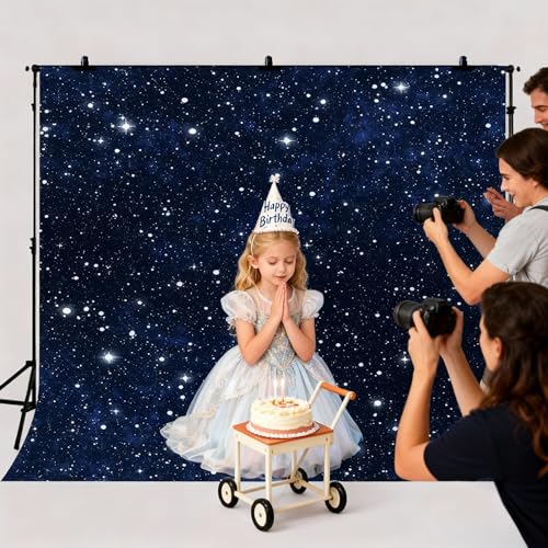 Fondo fotográfico 10x10ft cielo estrellado para niños miniatura 3