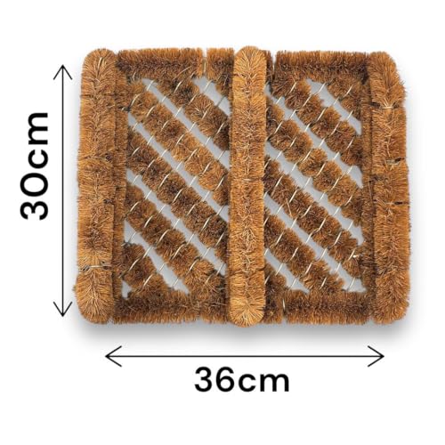 William Hunter Boot Scraper with Coconut Fibre & Steel Wire – Durable Boot Brush Scraper Outdoor - Heavy Duty Boot Scrubber & Shoe Cleaner for Home, Garden & Work - Thumbnail 2