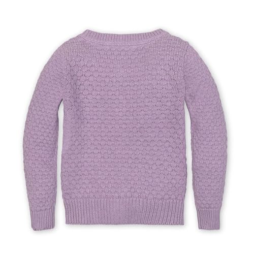 Image of Hope & Henry Girls' Long Sleeve Fancy Cardigan Sweater with Stripe Trim