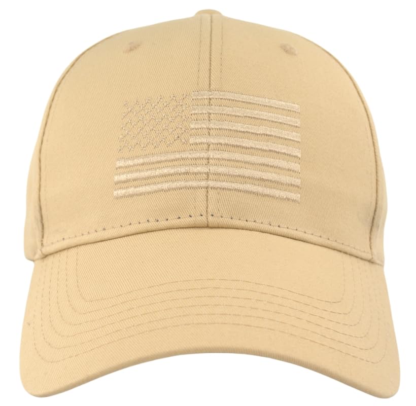 Image of American Flag Baseball Hat - XL, XXL, 3XL Plus /Regular Size Men's Cotton Structured Patriotic Ball Cap