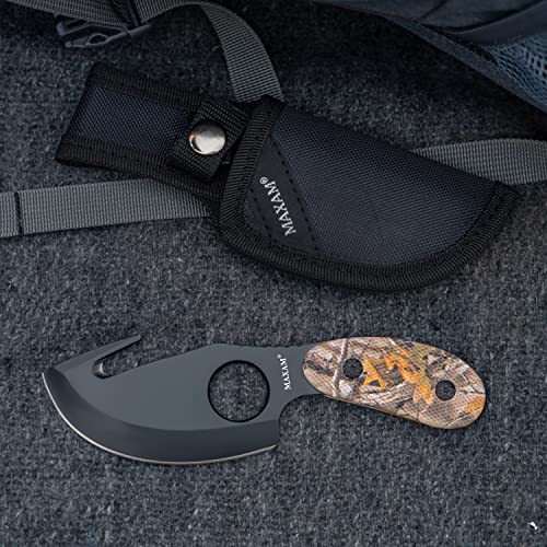 Maxam SKMXSKIN All In One Fixed Blade Skinning Knife With Gut-Hook thumb #2