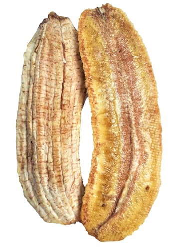 Organic dried bananas in strips, no added azúcar, rico en vitaminas y minerales, certificado vegano, AB
