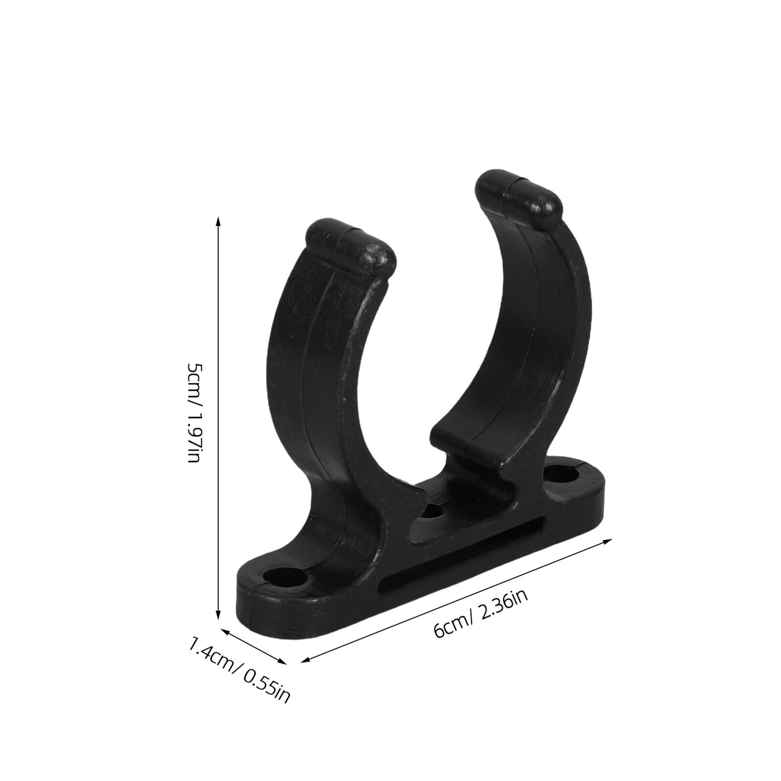 4 Stück 4 Stück Rohrschellen für 38-42mm Rohre Uv Beständige Schwarze Nylon Rohrsattelklemmen als Paddel und Ruderhalter für Boote Kanus und Kajaks Stabile Befestigung für