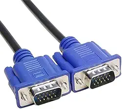 Cabo VGA Macho x Macho 1,5m com Filtro – Preto – Transmissão Estável para Vídeo