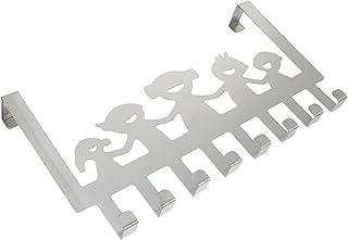 Cabilock 1pc Door Back Hook Towel Hook Over Door Towel Rack Stainless Steel Hooks Over The Door Hook Hanger Black Behind The Door Hooks Over The Door Towel Racks for Bathroom Storage Hooks