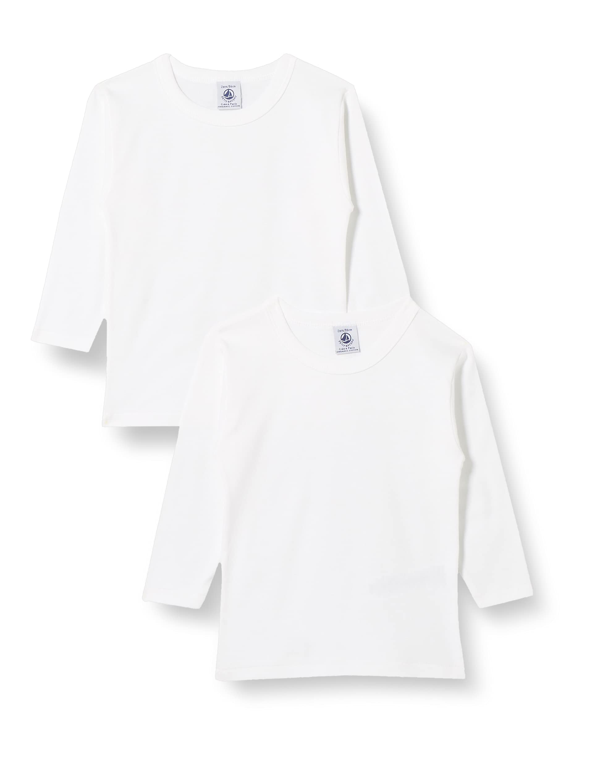 Petit Bateau Camiseta de Manga Larga (Pack de 2) para Niños