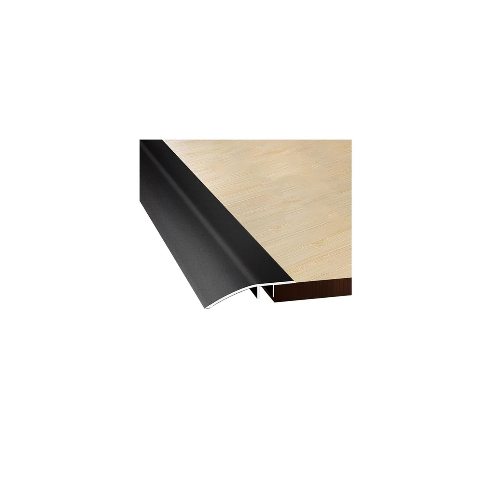 Floor Transition Strips, Aluminum Floor Transition Strip Multicolor for Tile to Carpet Hardwood(Black)