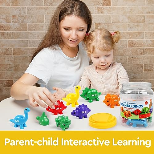 Image of GKDOMS Alphabet Dinosaurs Matching Toy, Toddlers ABC Learning Dinosaurs