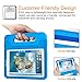 Fintie Case for iPad 6th / 5th Generation (2018 2017 Model, 9.7 Inch), iPad Air 2 / Air 1 (9.7 Inch) - Kiddie Series Light Weight Shock Proof Convertible Handle Stand Cover Kids Friendly, Blue