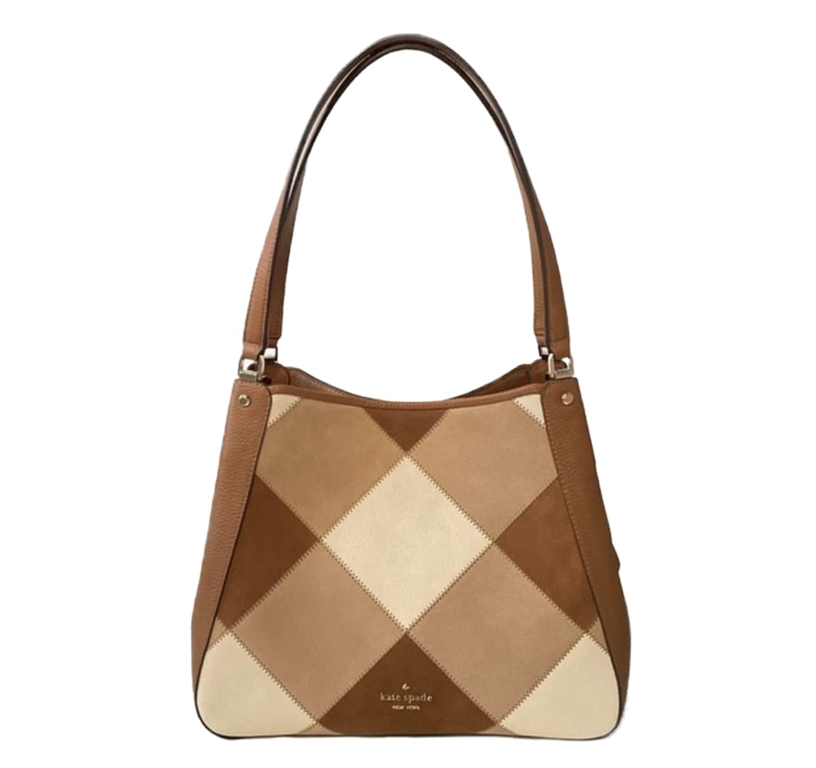 Kate Spade New Yorkwomens Leila Patchwork Suede Medium Triple