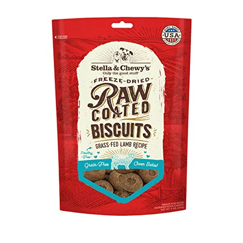 Stella & Chewy’s Freeze-Dried Raw Coated Dog Biscuits – Grass-Fed Lamb Recipe – Protein Rich, Grain Free Dog & Puppy Treat – Great Snack for Training & Rewarding – 9 oz Bag Stella & Chewy’s Freeze-Dried Raw Coated Dog Biscuits – Grass-Fed Lamb Recipe – Protein Rich, Grain Free Dog & Puppy Treat – Great Snack for Training & Rewarding – 9 oz Bag