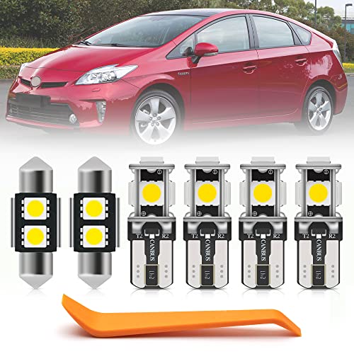 Kit 10 Bombillas LED Interiores Blancas para Toyota Prius 2010-2015