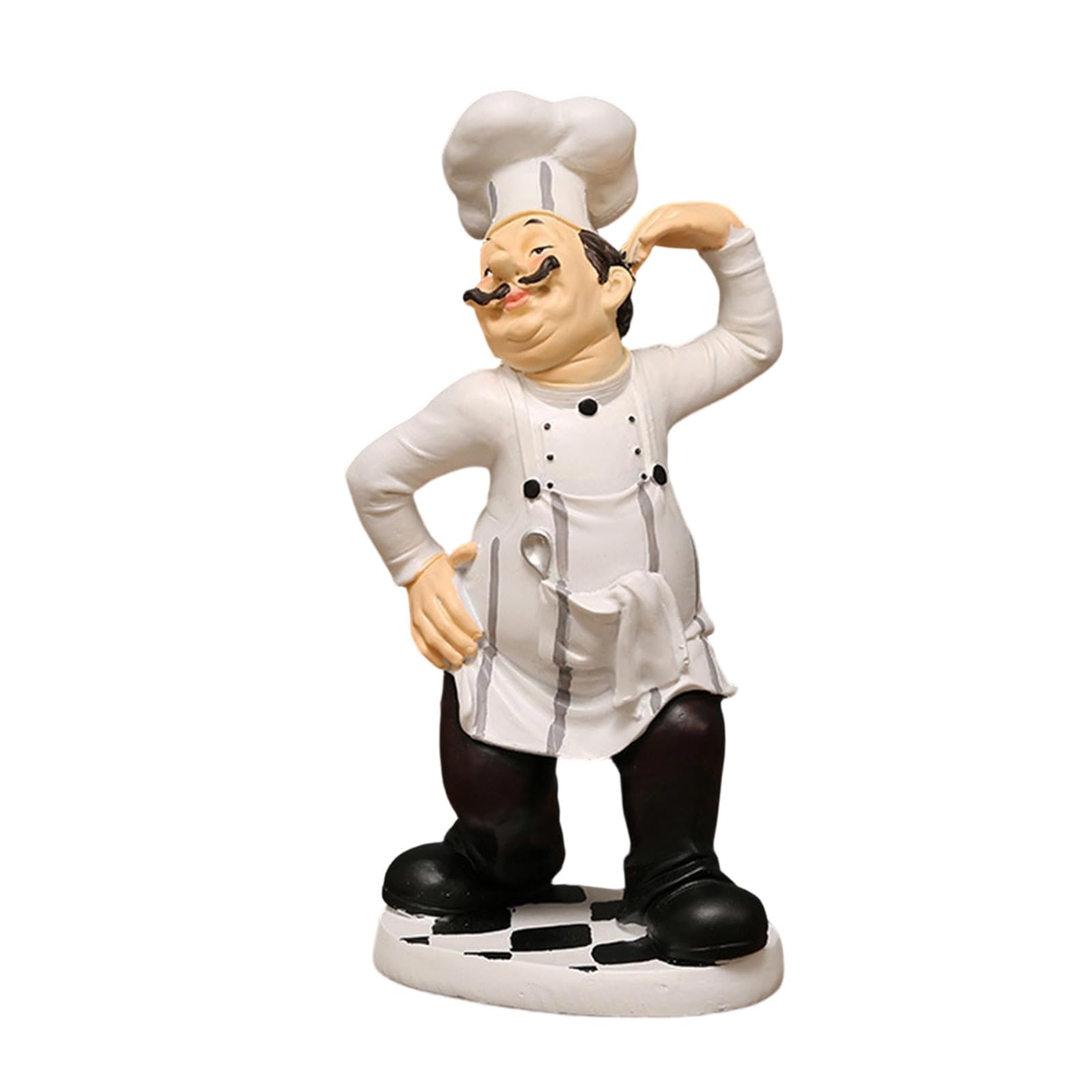 hogtnd Funny Chefs Resin Figurine Chef and Craft Statue for Countertops, Cabinets, Cupboard Decor, Collectible Ornament, Gift, Resin Figurine