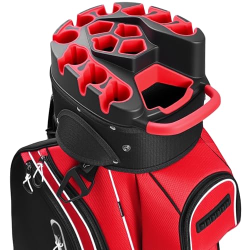 UNIHIMAL 14-Way Golf Cart Bag Pro with Full Length Divider Top, Golf Bag for Men with Handles and...