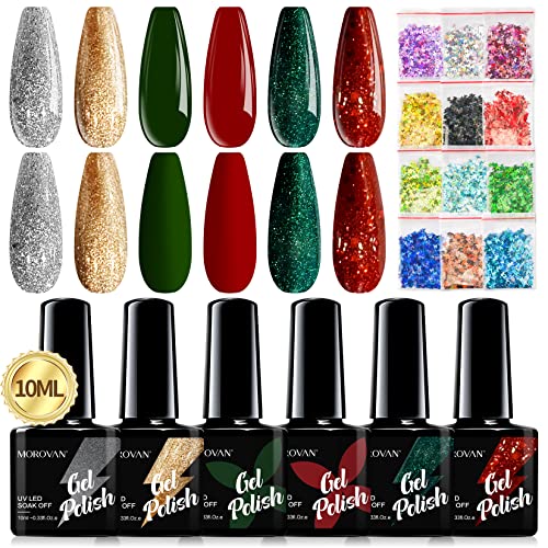 Best Red Glitter Gel Nail Polishes To Try This Holiday Season