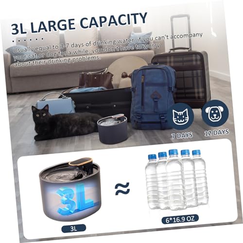 Dispensador Automático de Agua para Mascotas 3L miniatura 5