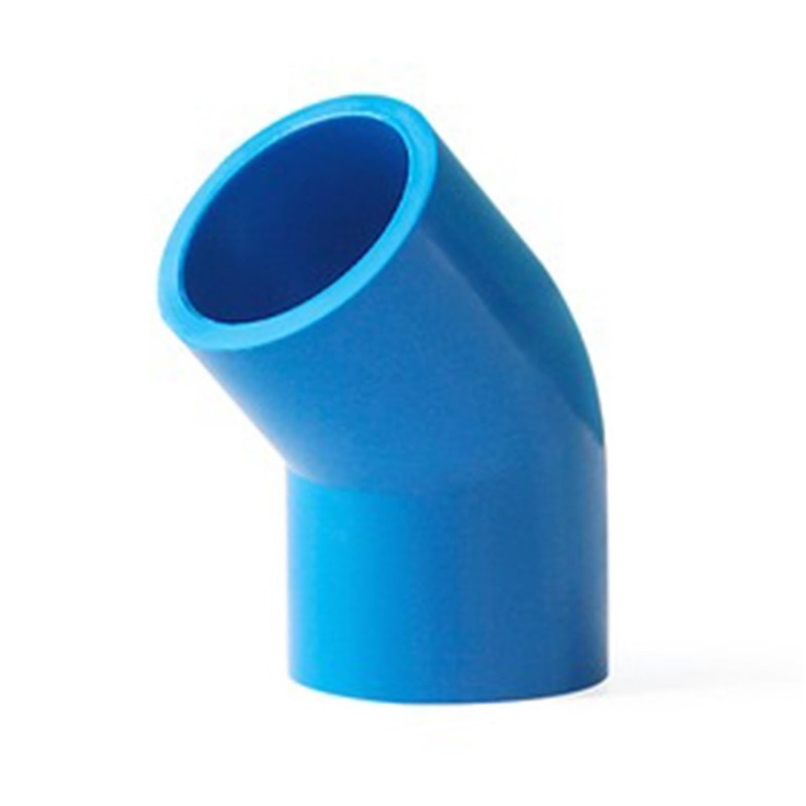 5pcs PVC Pipe Elbow Connectors 20 25 32mm Garden Watering Tube Irrigation Pipe Fittings Aquarium Fish Tank Drain Tube Joint(Blue,Inner Dia. 32mm 45 Degree)