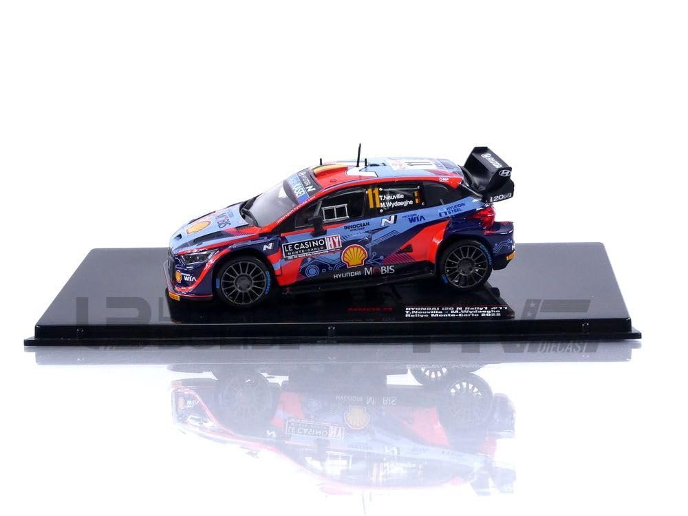 Compatible con Hyundai i20 N Rally1 WRC Nº11 Neuville/Wydaeghe Rally Monte Carlo 1:43 IXO Models RAM835