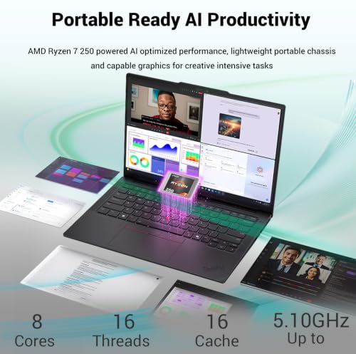 Image of Lenovo ThinkPad E14 Business Laptop, AMD Ryzen 7 250, 64GB DDR5 + 2TB