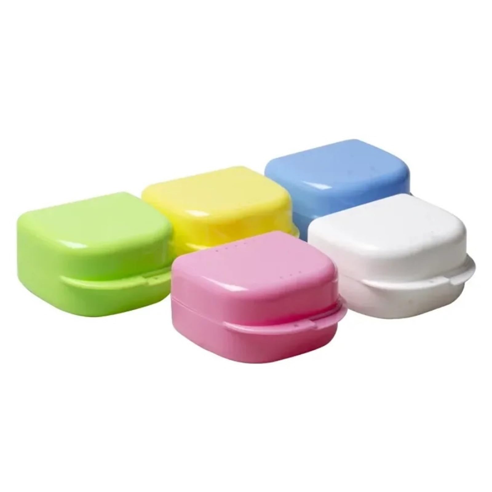 Custodia per protesi dentaria Scatola porta-dentiera da 30 pezzi, scatola porta-denti finti, ortodontici(30pcs Pink)