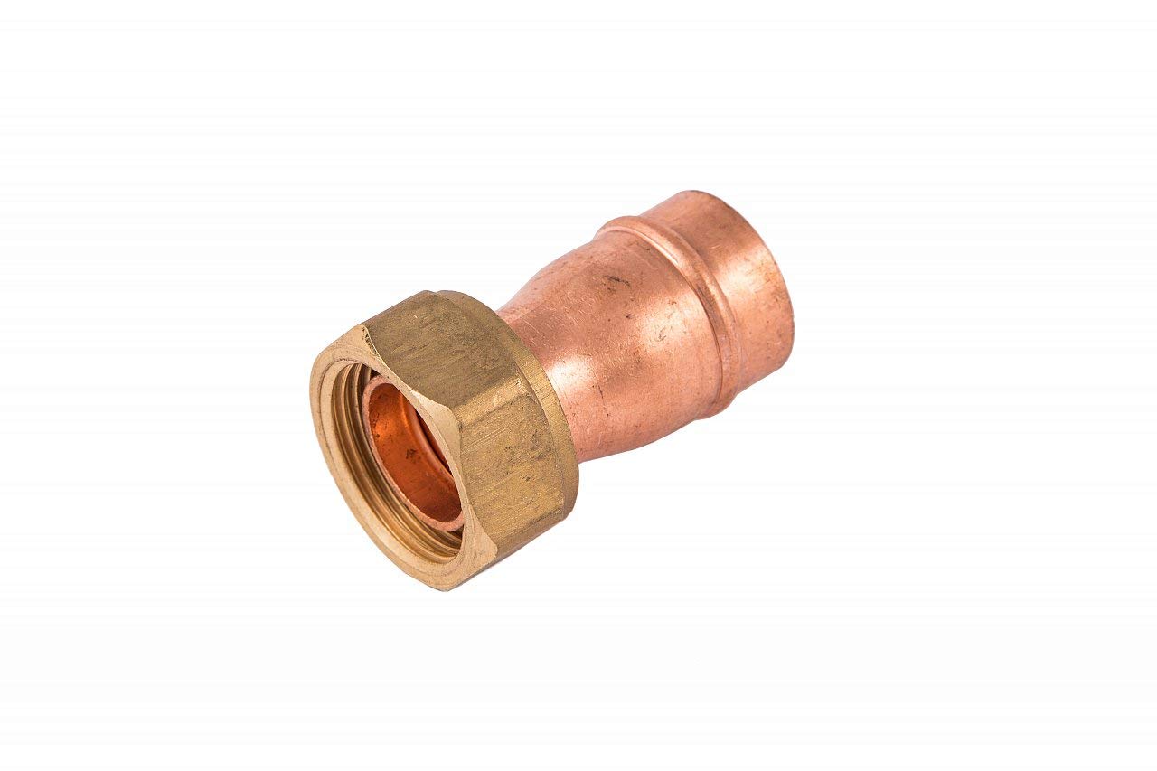 COMAP 60928 15mm x 1/2" Solder Ring Straight Tap Connector - Plumbing Fitting