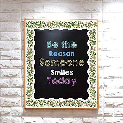 Fiercy Seamless Scalloped Bulletin Board Borders For Classroom Decoration, Spring Theme Wave Decorative Border #TOP3