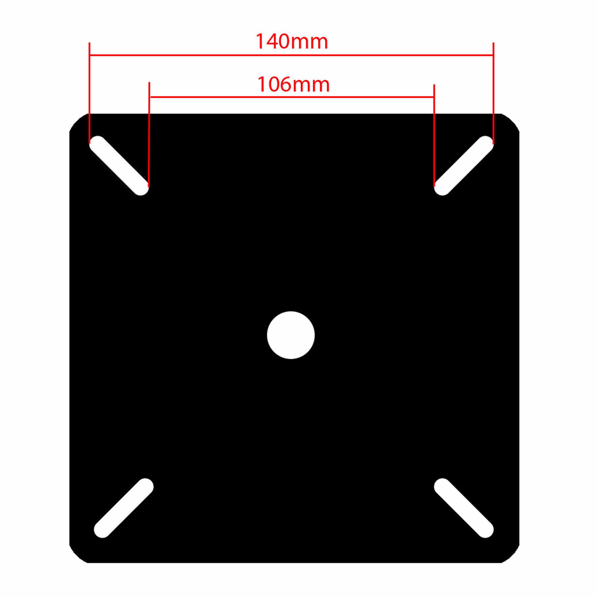 Waterside Boat Seat Pedestal – Robuster Bootssitzfuß in verschiedenen Höhen – Stahlsäule für Bootssitze – Montagefuß für Angelboote & Motorboote (Low 175mm)