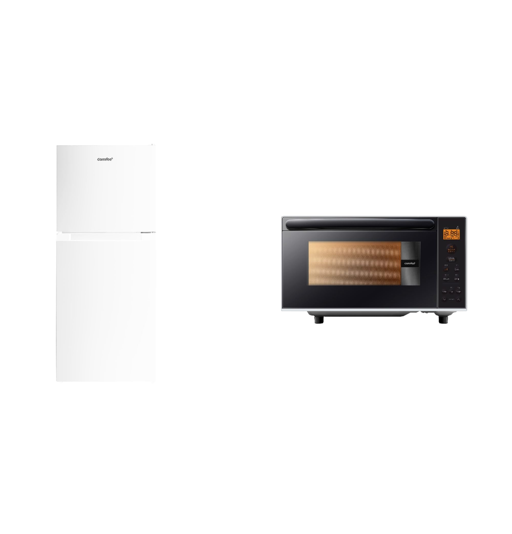 Amazon | 【家電セット 2点】 コンフィー(COMFEE') 冷蔵庫132L白+電子