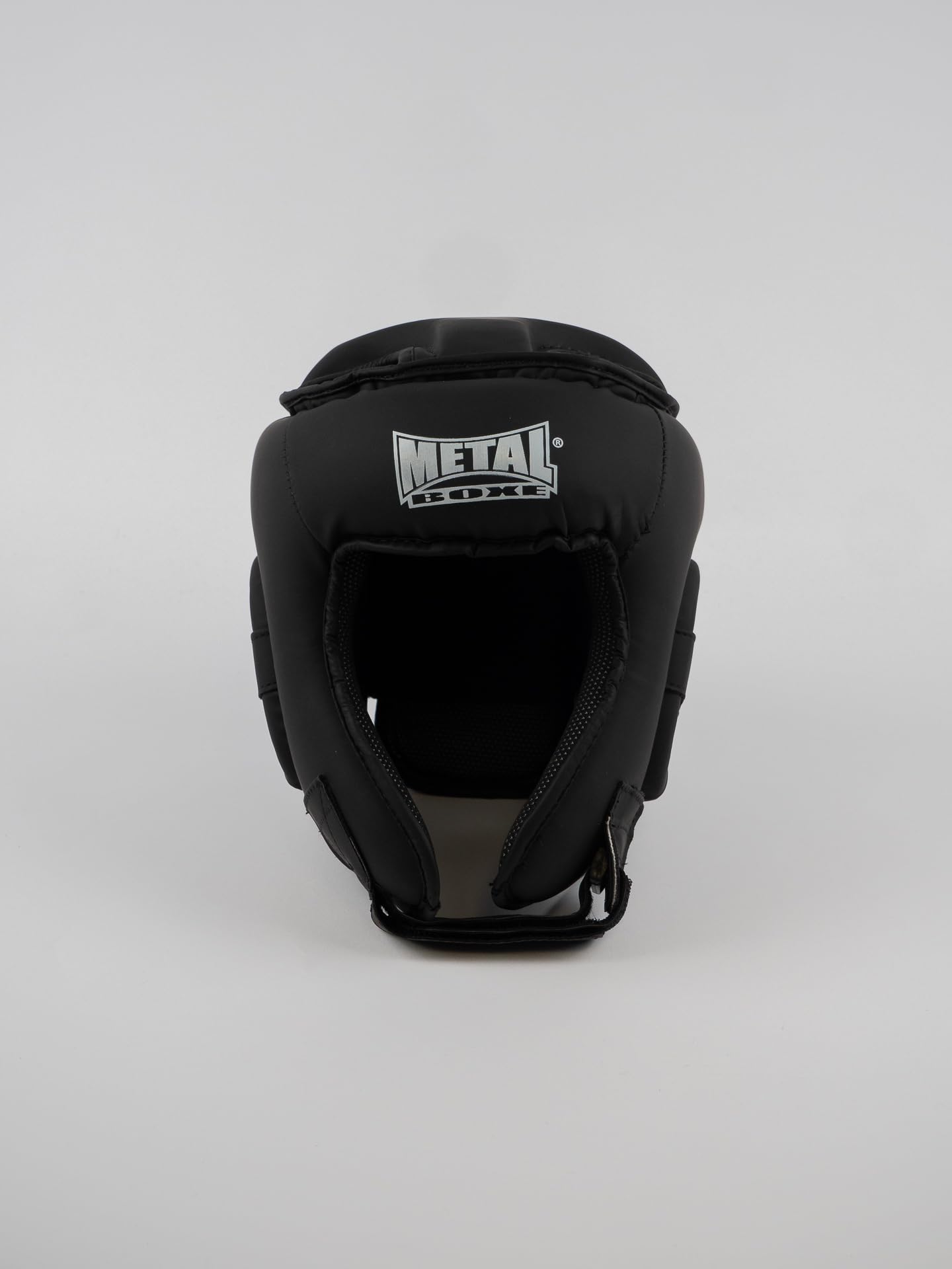 METAL BOXE Casque Compétition Noir Junior Sports de Combat Jeunesse Unisexe