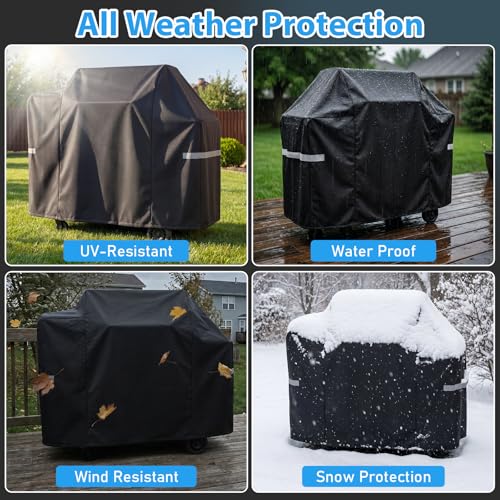 Image of Utheer 600D Waterproof Grill Cover for Pit Boss Navigator 850 1300 1250
