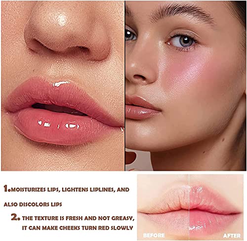 Clear Blush Color Changing, Face Color Change Powder Blusher Moisturizing Cream, Multi-Use Waterproof Blusher For Cheeks & Lips, 50g (1pcs) - Image 6
