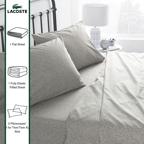 Image of Lacoste Camo Sheet Set, Twin, Gray