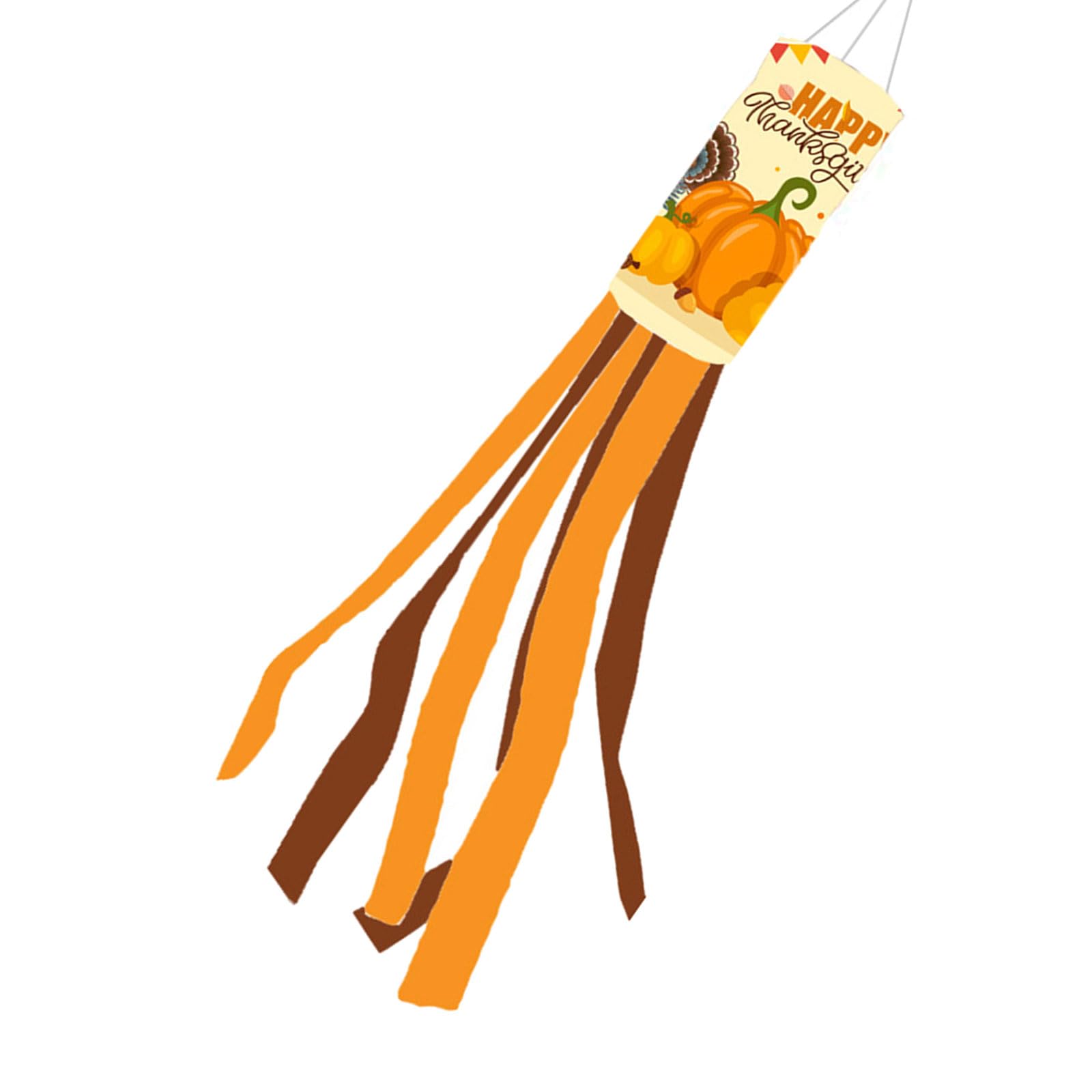 Tsophreniq Fall Thanksgiving Windsock, 28inch Weather Resistant Decoration for Outdoor Space Fall Windsock
