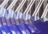  Lichtplatten Polycarbonat * Profil 76/18 Trapez - klar - (Euro 13,70 m²)