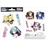 ABYstyle HATSUNE MIKU Mini Pegatinas Personajes - Producto Oficial - Tabla 16 x 11 cm - Pegatinas Decorativas - Diseño Chibi Vocaloid