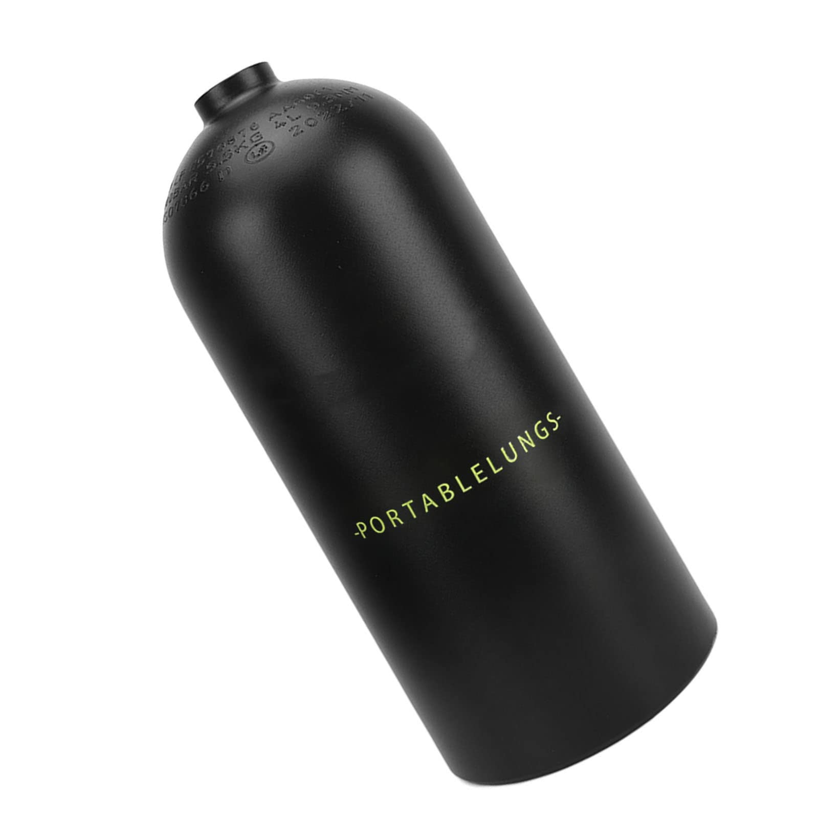 Underwater Device Cylinder, Three Layer Filtration Diving High Pressure Gas Storage for Sea (Black)